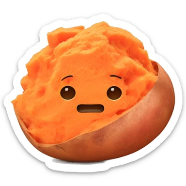 mashed sweet potatoes sticker