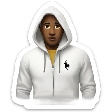Ralph Lauren White hoodie sticker