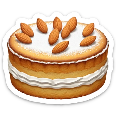 Almond cake sticker