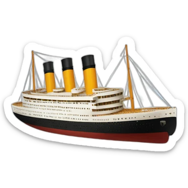 titanic ship sticker