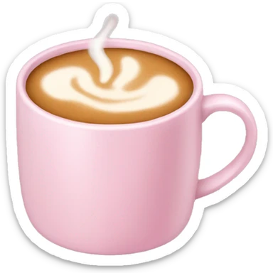 Light pink coffee  sticker