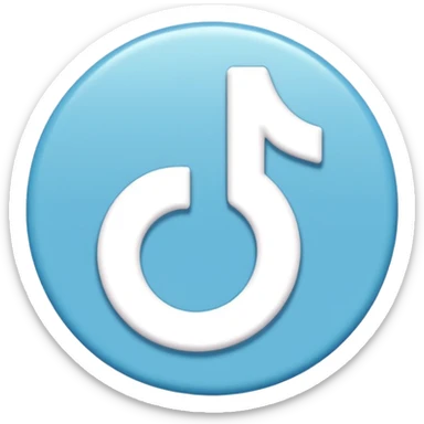 Logo tiktok comme sur app store sticker