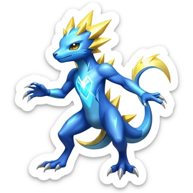  Shiny Sparkly Electric Cool Epic-Manectric-Fakémon-creature sticker