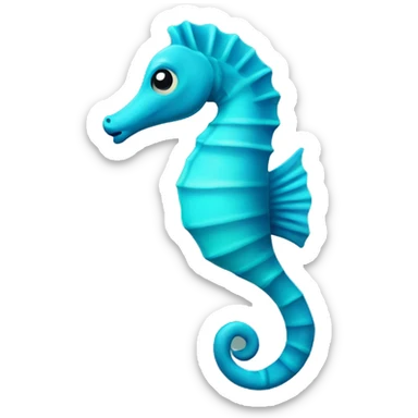Sea horse sticker