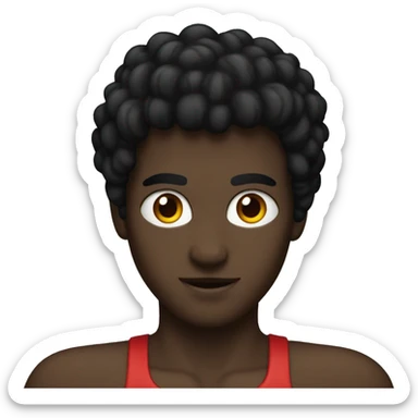 Pantera negra con ojos rojos sticker