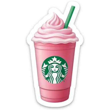 Bebida Starbucks de frutilla sticker