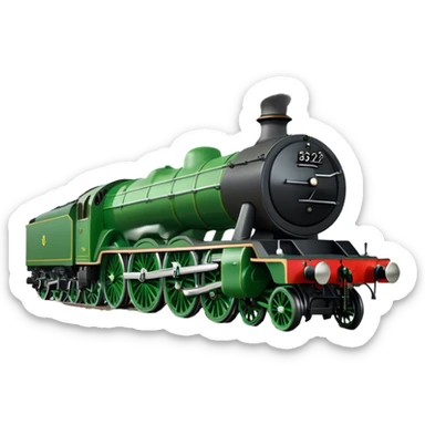Steam Train - Flying Scotsman (Model Year: 2022) (Iconic colour: Green) sticker
