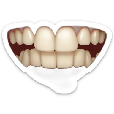 Gap front teeth sticker