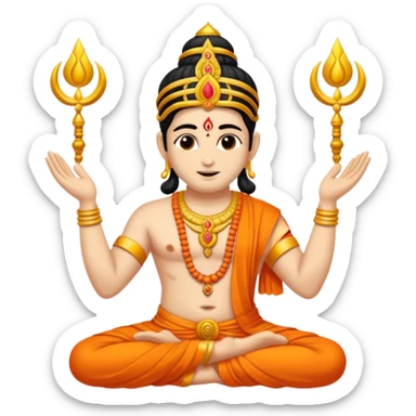 hindu god begins of maing miraclous karma making of humans sticker
