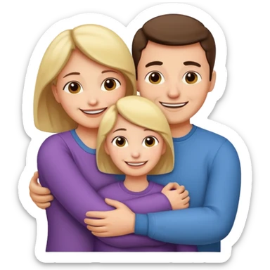 abrazar a mi papa mama sticker