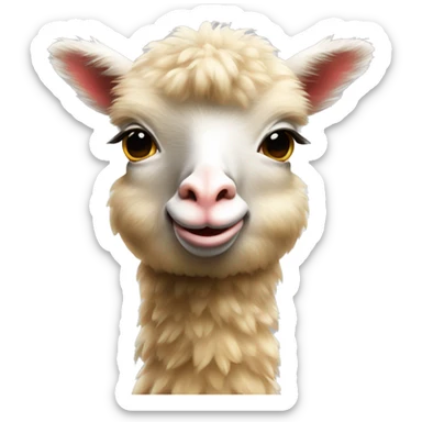 Cria de gallina con un palo sticker