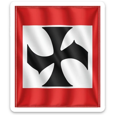 Emoji of the nazi germany flag sticker