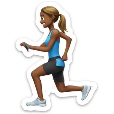girl doing stairmaster sticker