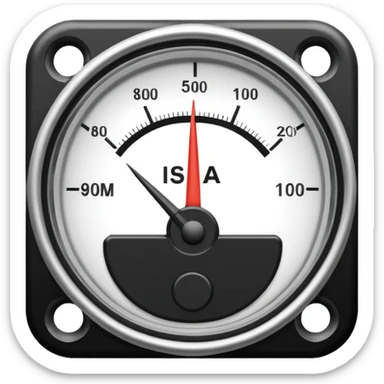 a meter gauge sticker