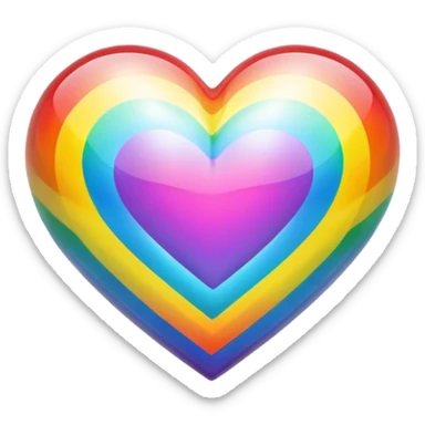 corazon de lgbt sticker