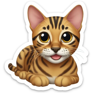 Bengal cat sticker