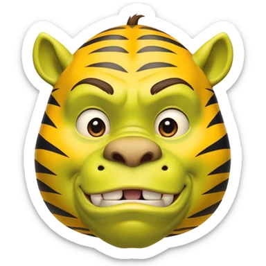 yellow-shrek-tigres monterre sticker