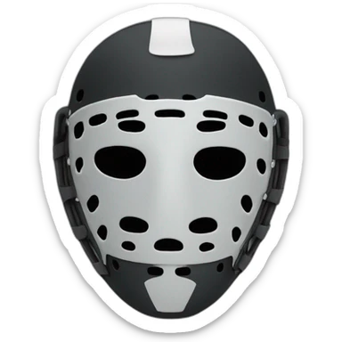 Black hockey mask  sticker
