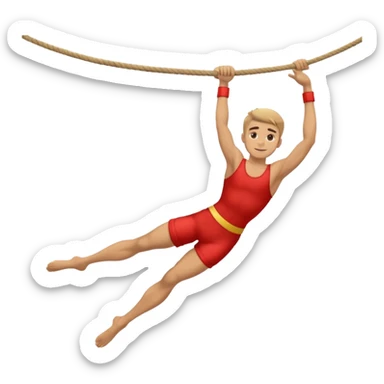 Acrobat – Slim performer mid-flip or balancing on rope sticker