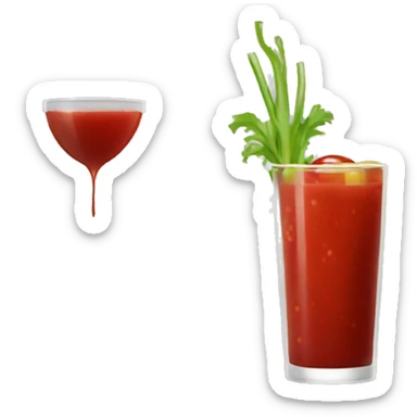 Bloody Mary drink with no face sticker