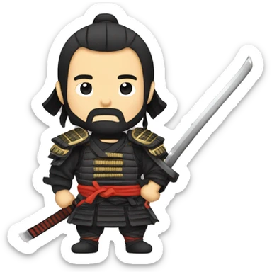 Japanese ronin samurai  sticker