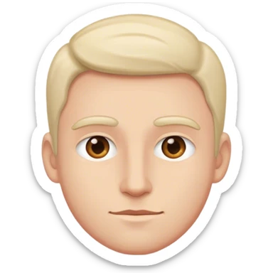 realistic portrait of a man sticker