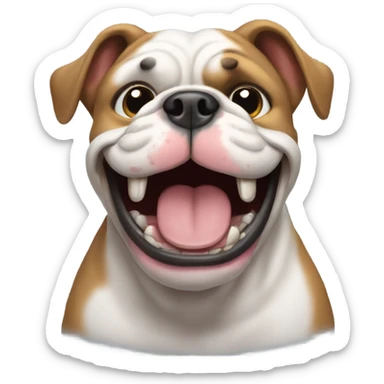 Happy Bulldog sticker