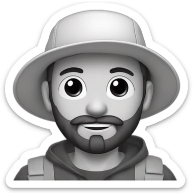 Joven piel blanca gorra levemente gordo con poca barba audífonos de cintillo lente sticker