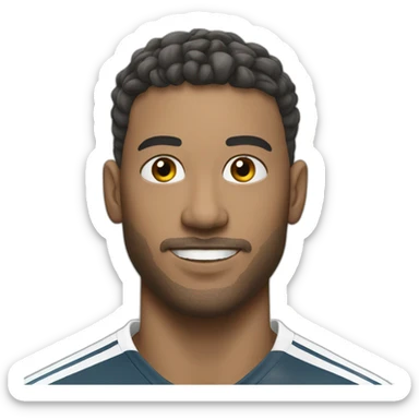 Halland footballeur pro sticker