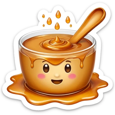 Salted caramel sticker