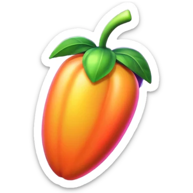Сделай логотип Fl Studio светящийся sticker
