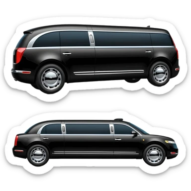 luxury self driving limo sticker