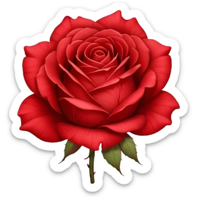 wilted rose with subtle shading sticker