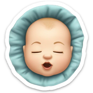 Fat baby upside down sticker