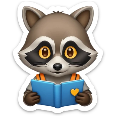 hacker racoon sticker