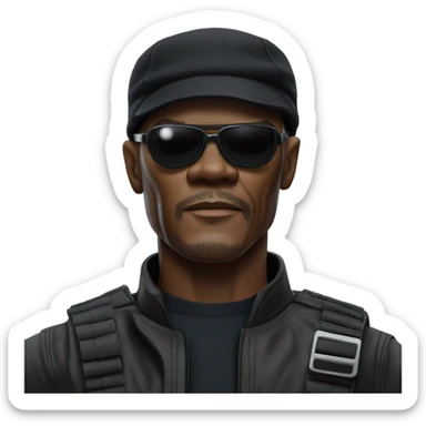 Samuel L Jackson as Nick Fury sticker