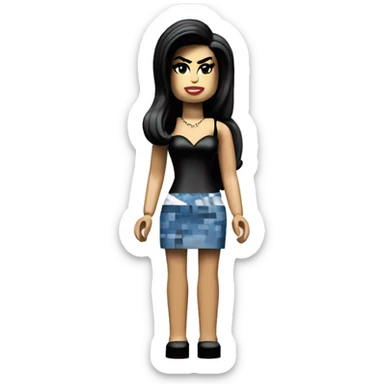 amy winehouse lego full body sticker