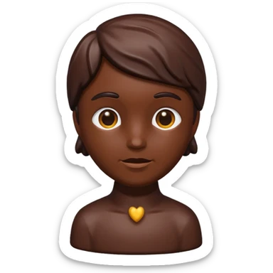 chocolate statue sticker