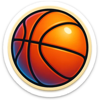 basket ball sticker