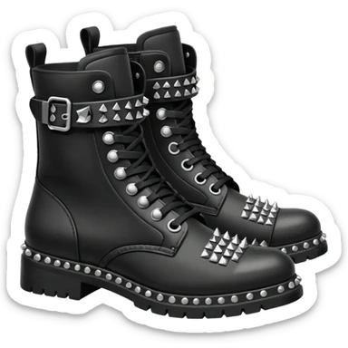 Punk boots sticker