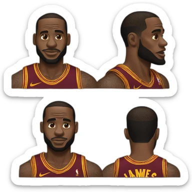 Lebron James etonné sticker