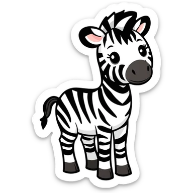 Zebra sticker