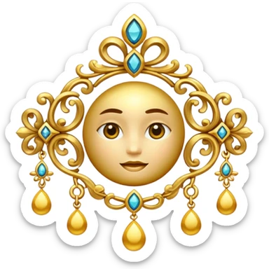 gold and jewelry sticker