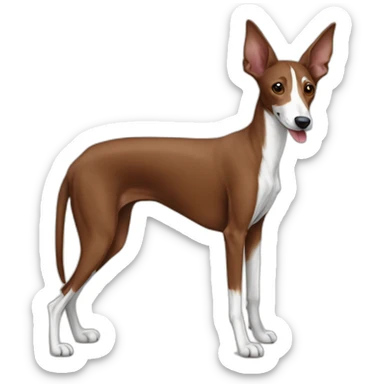 Podenco chocolate pies blancos sticker