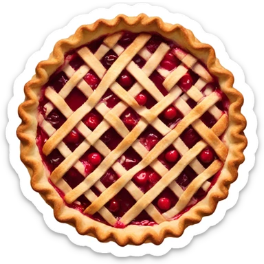 Cherry pie sticker