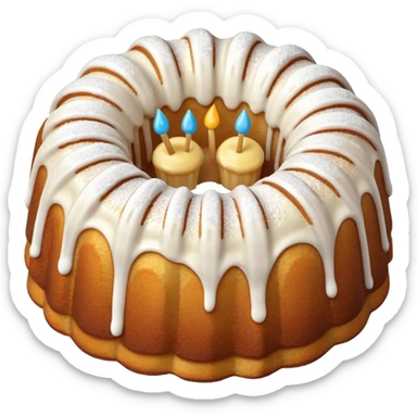 vanilla bundt cake sticker