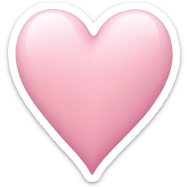 Light pink heart sticker