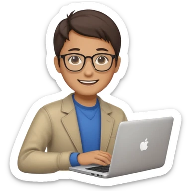 A japanese DEVELOPER WITH A LAPTOP sticker