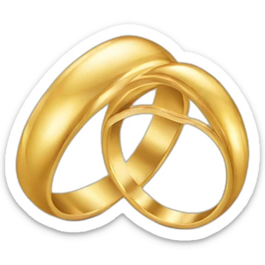 Wedding rings sticker
