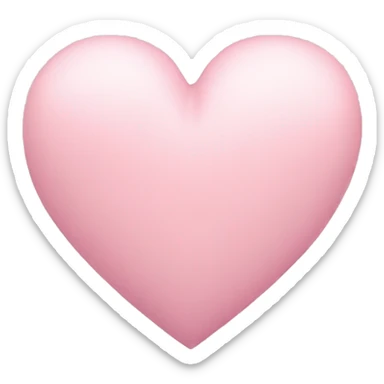 pastel pink heart  sticker